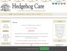 Tablet Screenshot of hedgehogcare.org.uk